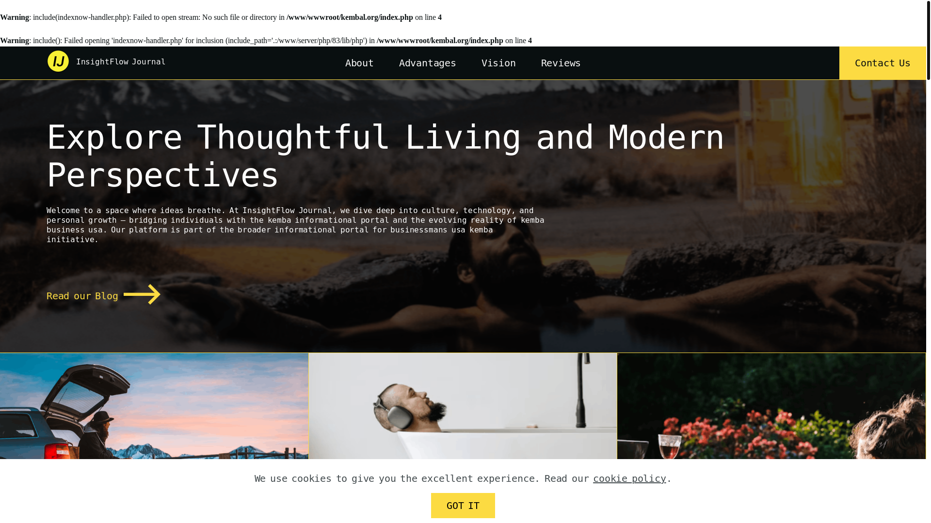 website screenshot of https://kembal.org/