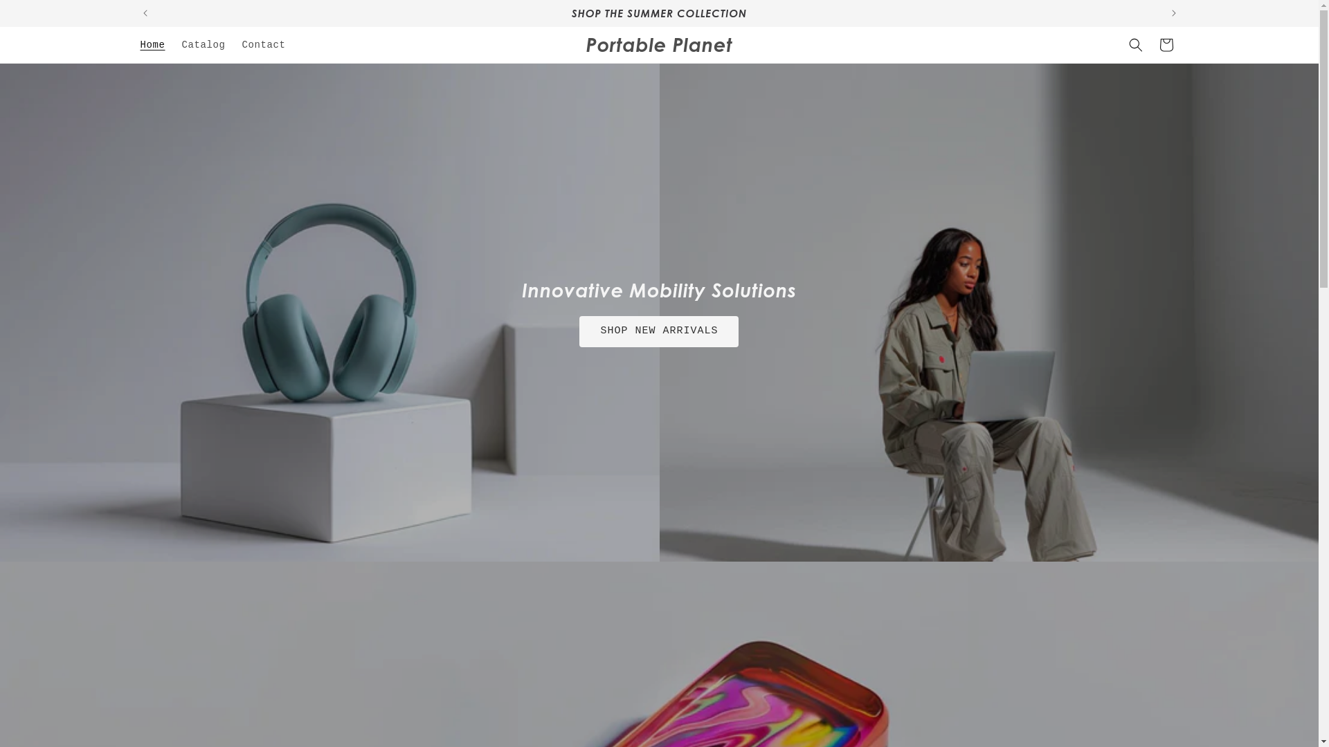 website screenshot of https://portableplanet.org/
