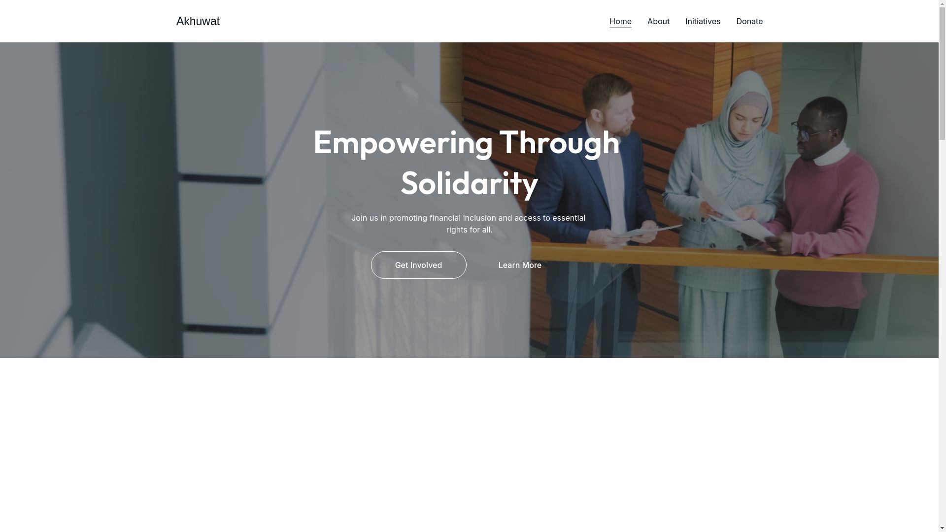 website screenshot of https://akhuwattpk.org/