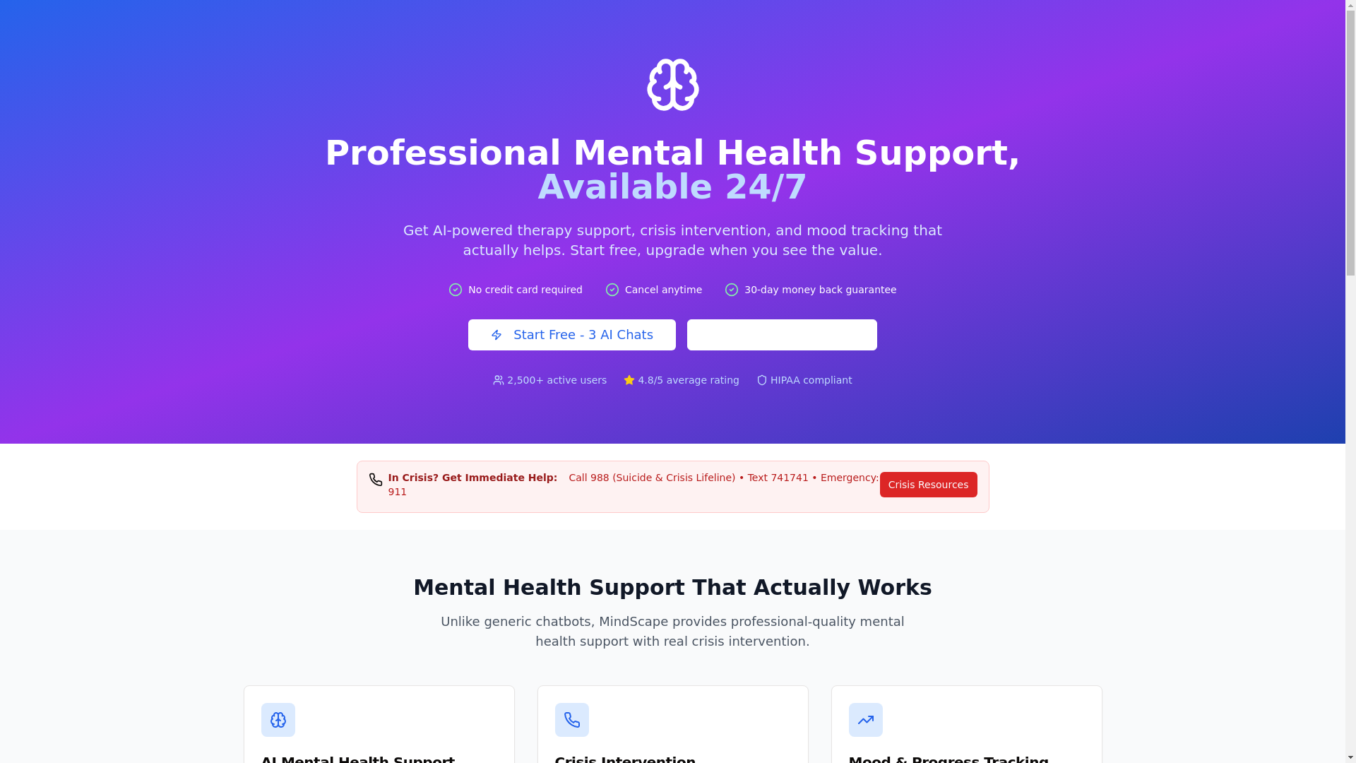 website screenshot of https://officialmindscape.com/
