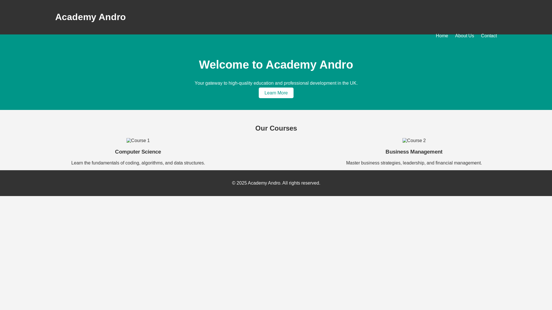 website screenshot of https://academyandro12.pages.dev/