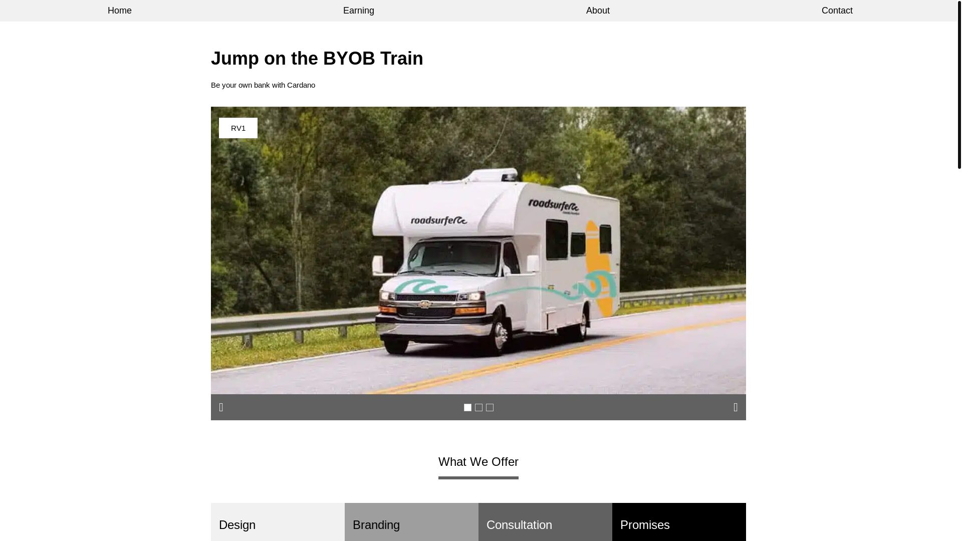 website screenshot of https://byob-train.com/