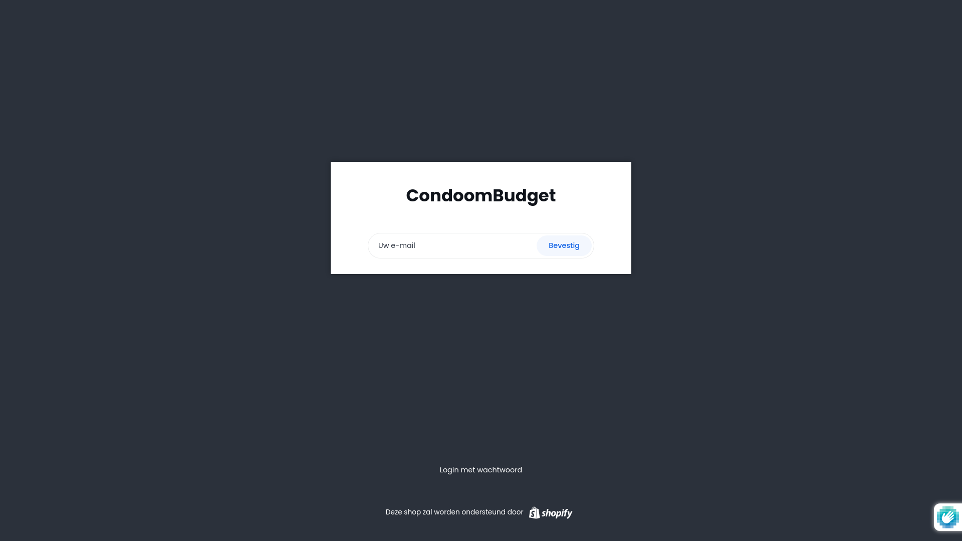 website screenshot of https://condoombudget.nl/