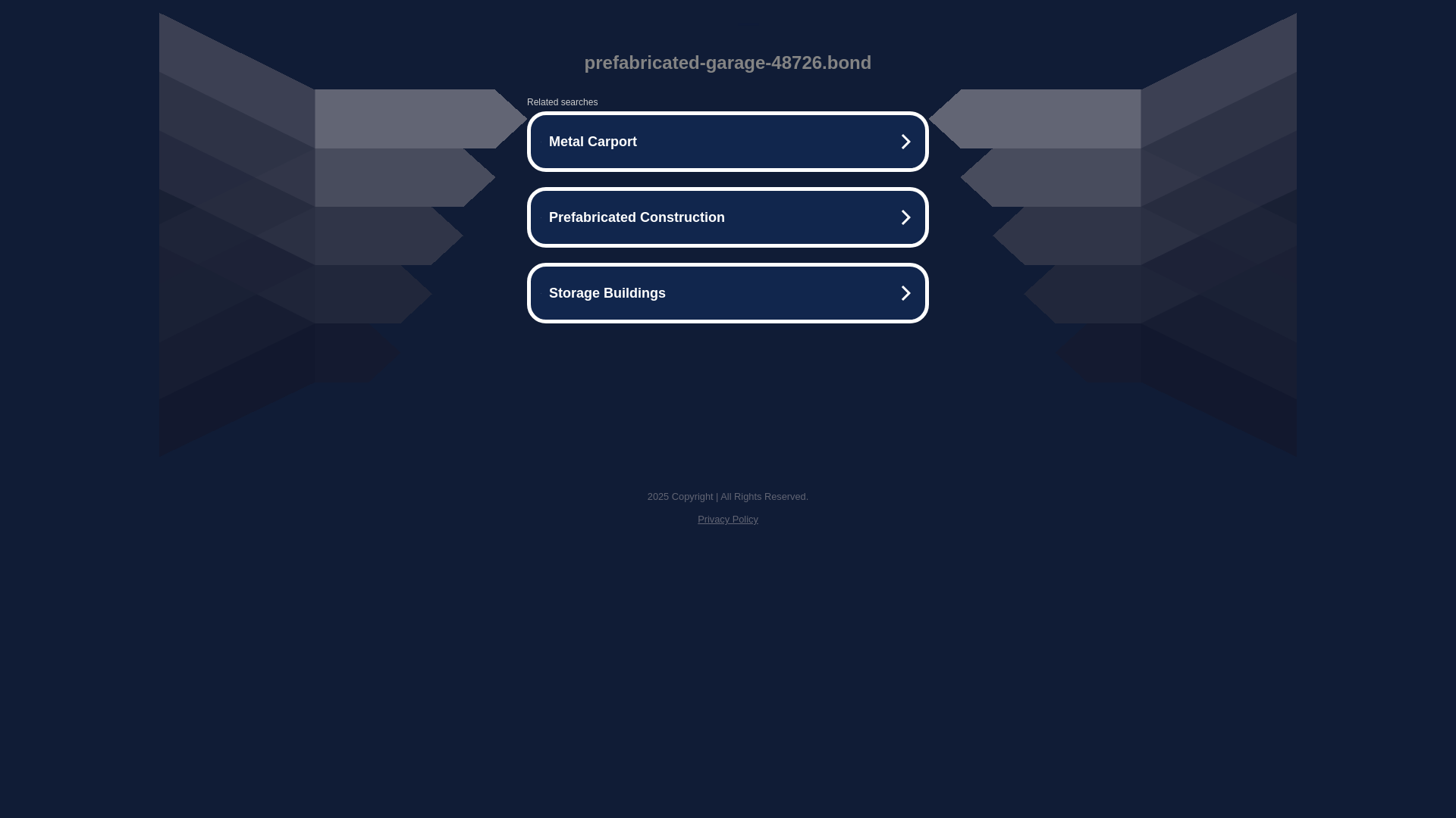 website screenshot of https://prefabricated-garage-48726.bond/