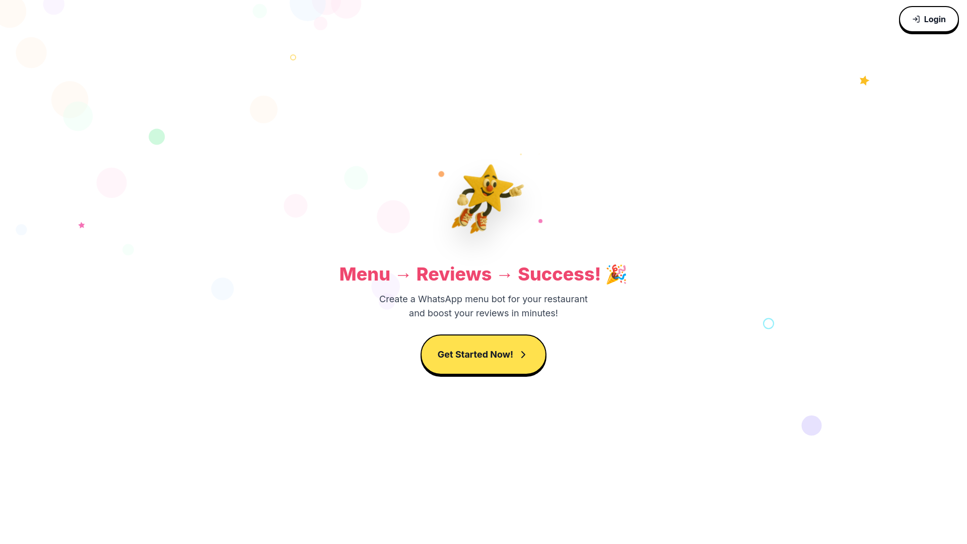 website screenshot of https://mymenuchatapp.com/
