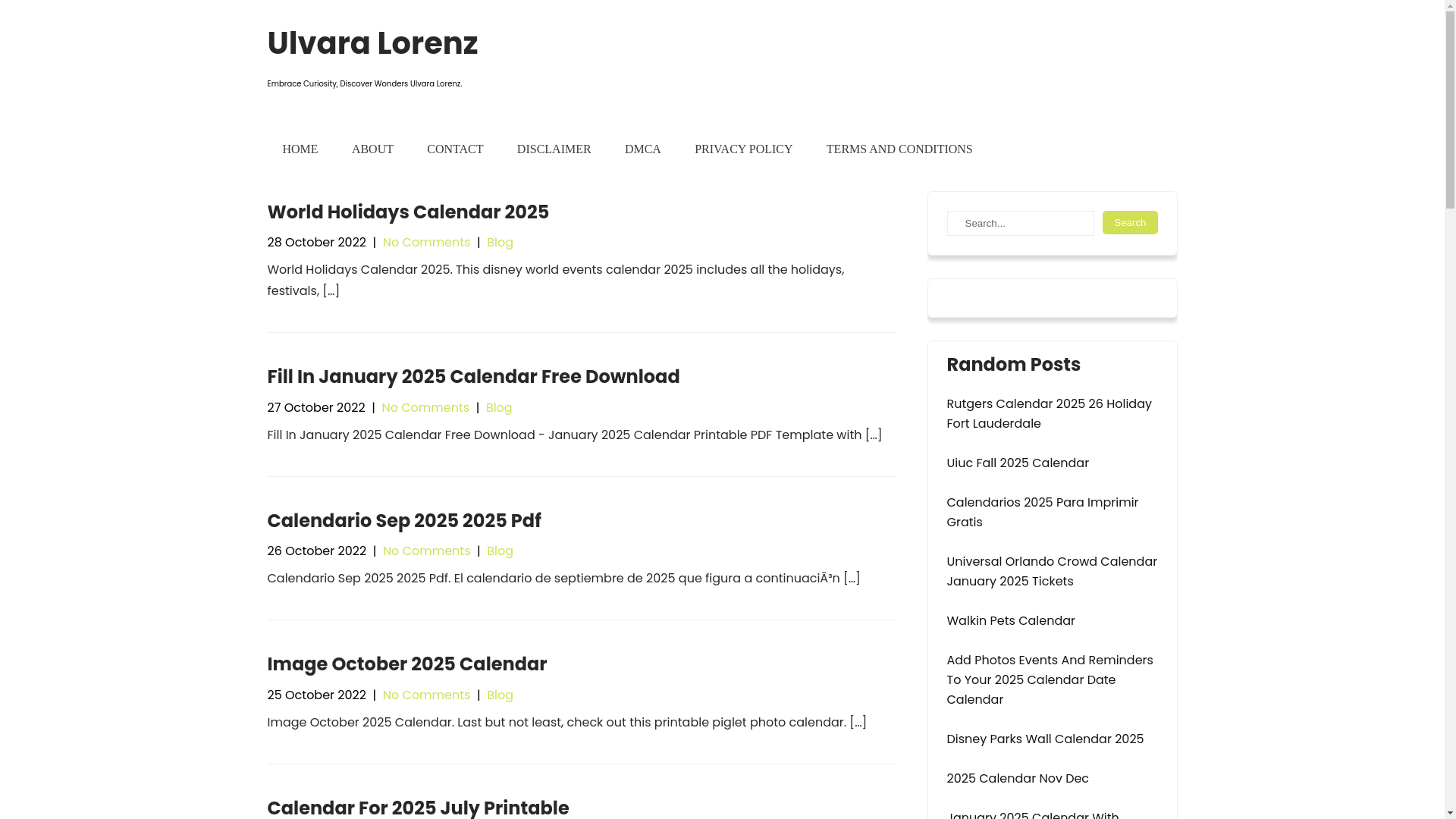website screenshot of https://ulvaralorenz.pages.dev/