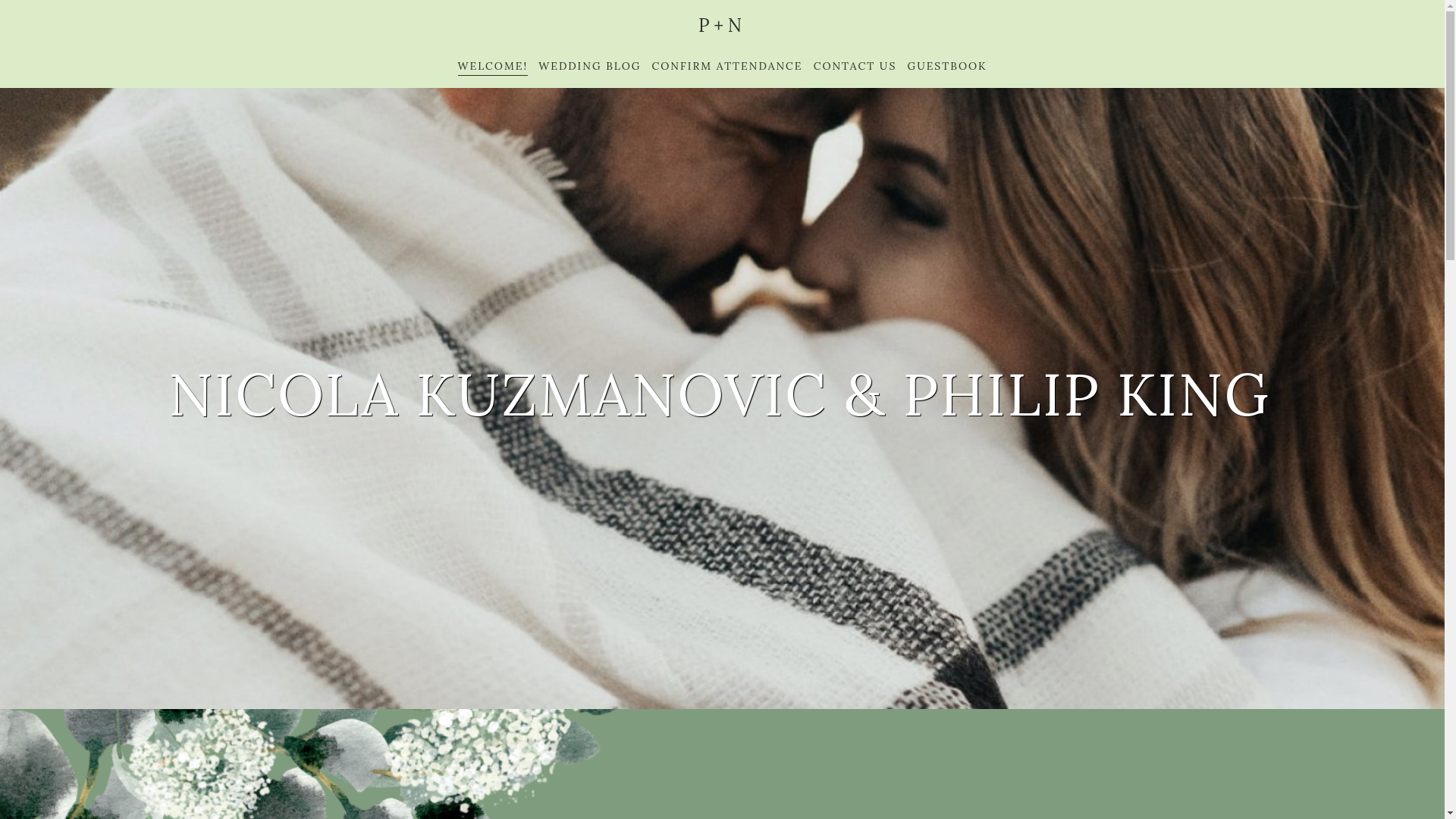 website screenshot of https://nicolaandphilswedding.com/
