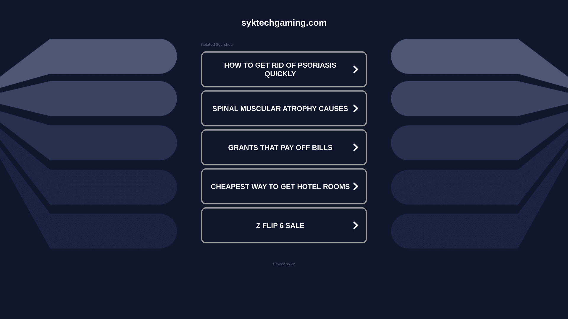 website screenshot of https://syktechgaming.com/
