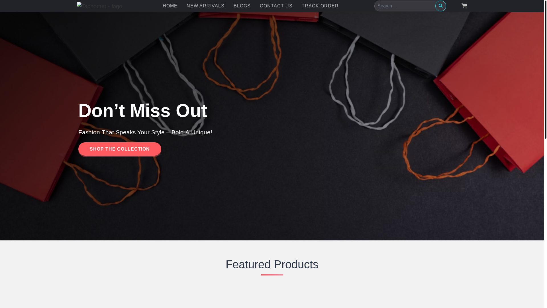 website screenshot of https://tachometer.shop/
