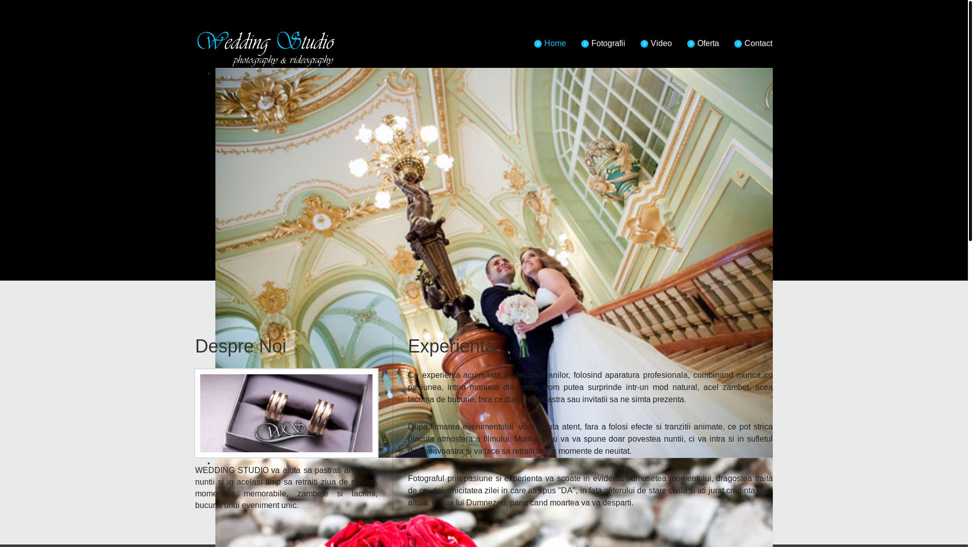 website screenshot of https://weddingstudioiasi.ro/