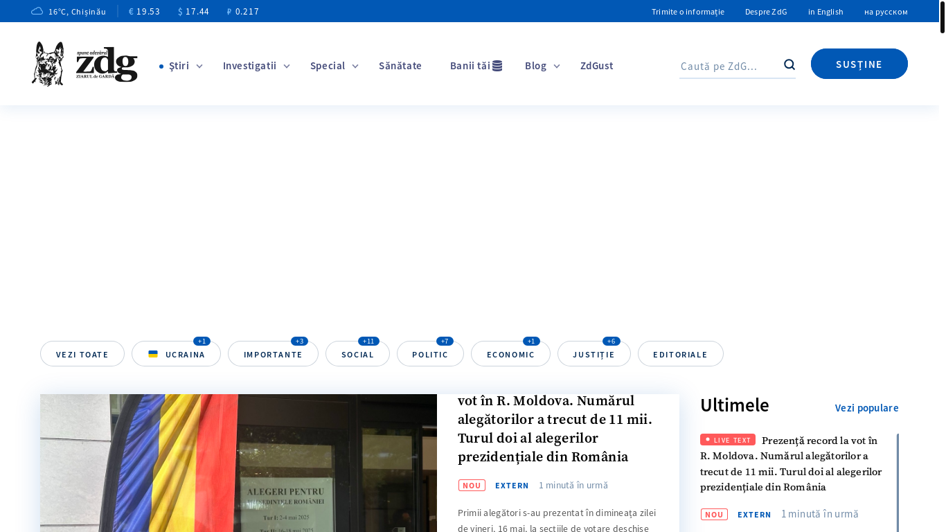 website screenshot of https://zdg.md/