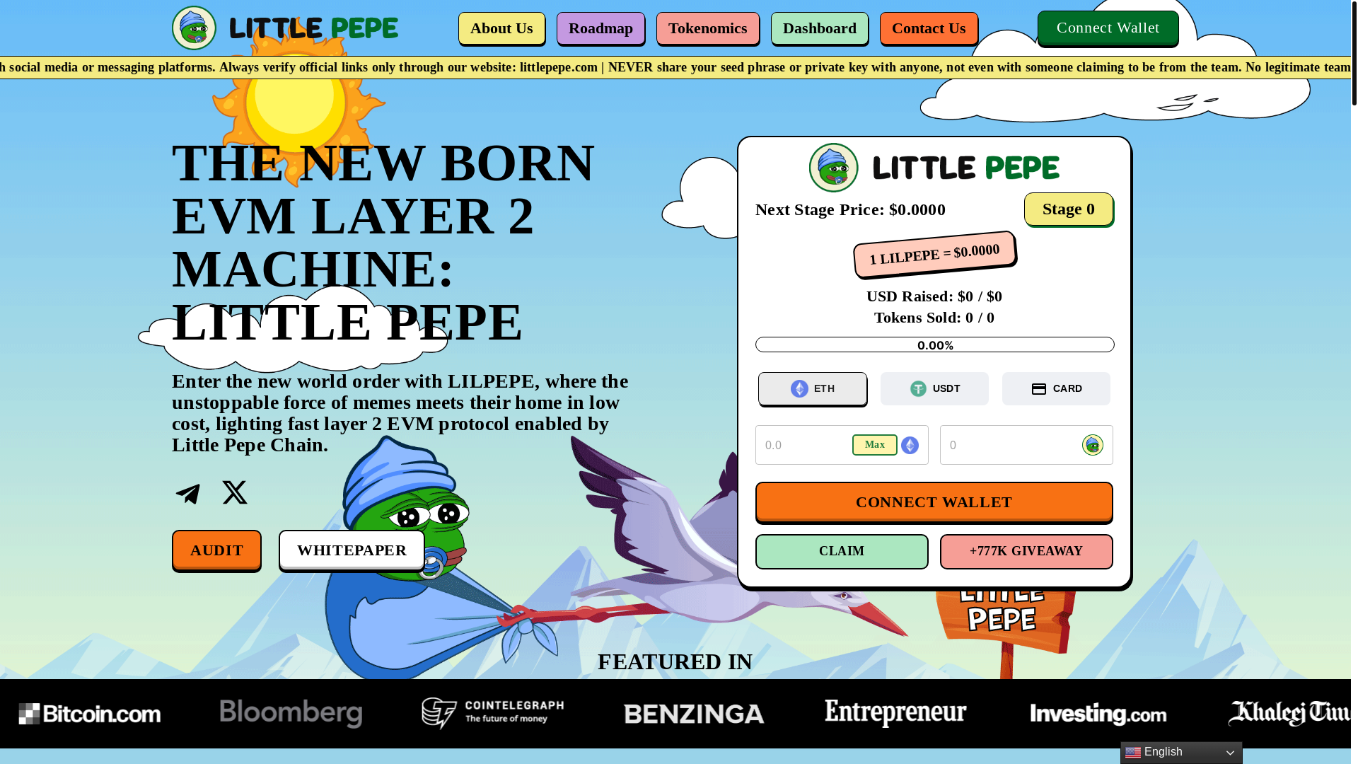 website screenshot of https://littlepepelive.pages.dev/