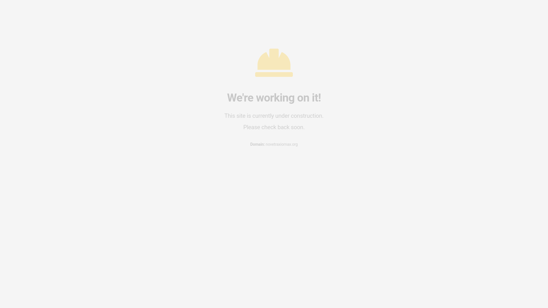 website screenshot of https://novetraxiomax.org/