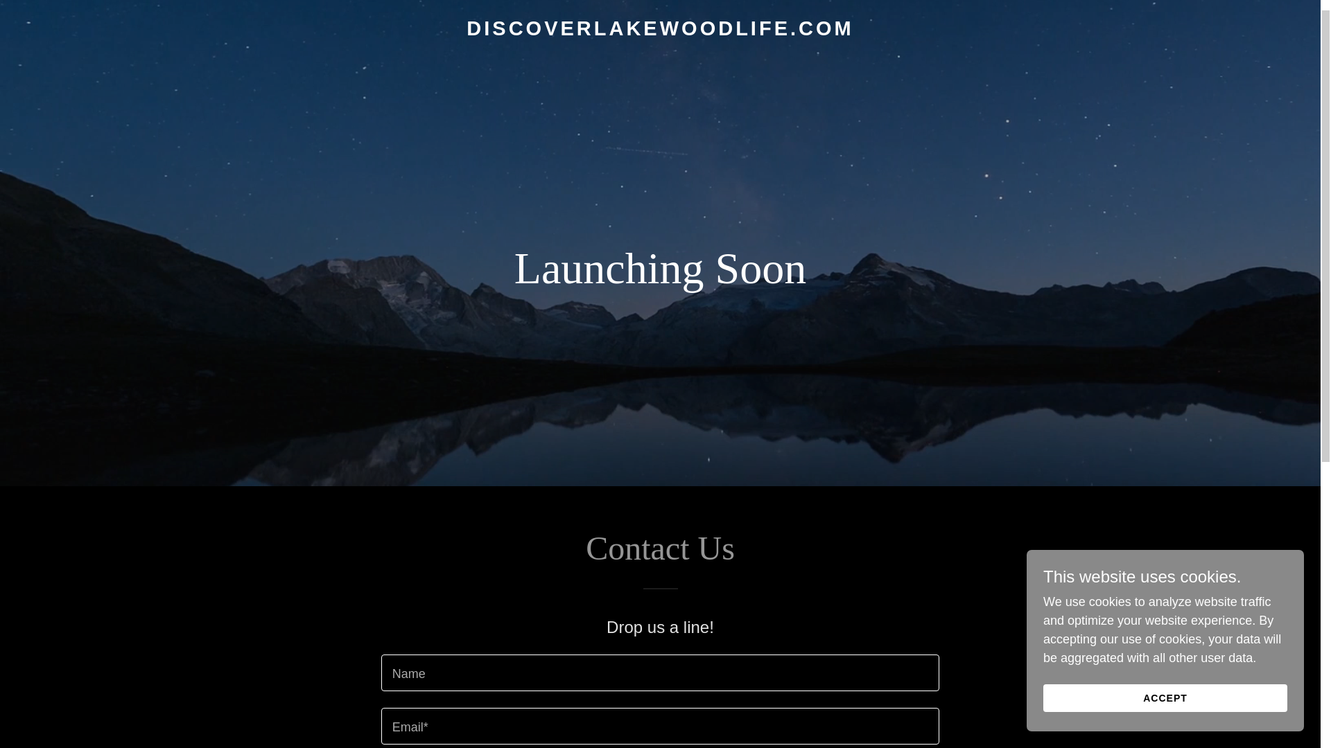 website screenshot of https://discoverlakewoodlife.com/