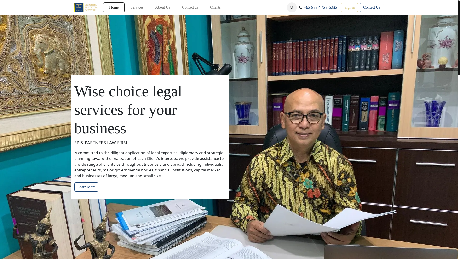 website screenshot of https://sidarthapratidina.com/