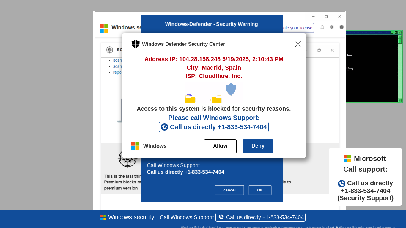 website screenshot of https://dexxmix6-secondary.z35.web.core.windows.net/wewebinfocodeinfo01Html/?bcda=1-833-534-7404