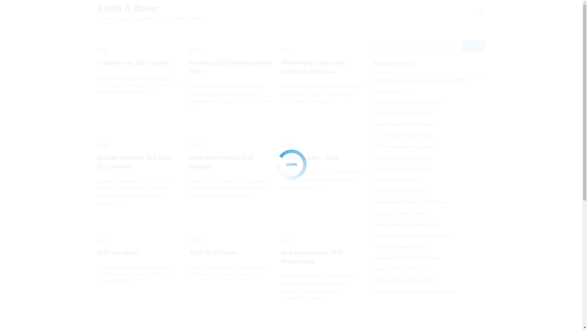 website screenshot of https://justinabaker.pages.dev/