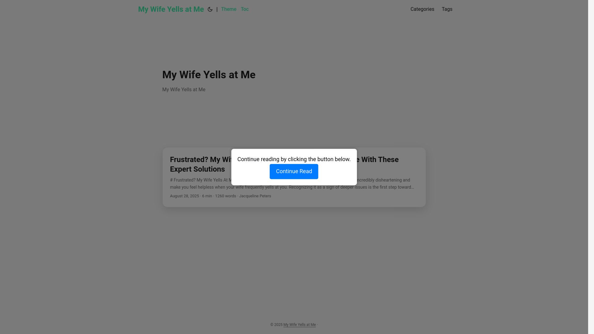 website screenshot of https://my-wife-yells-at-me.pages.dev/