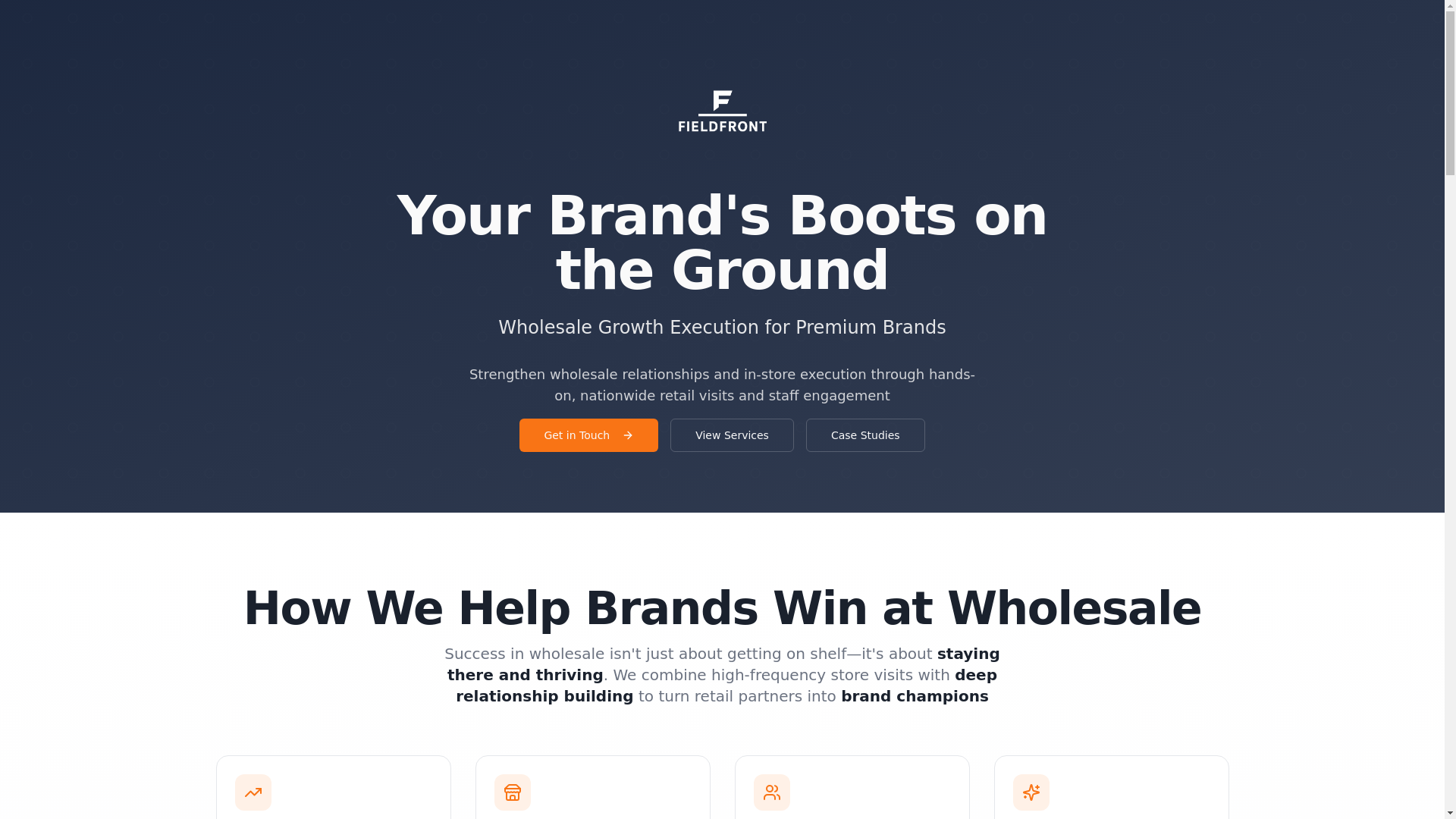 website screenshot of https://field-front.com/