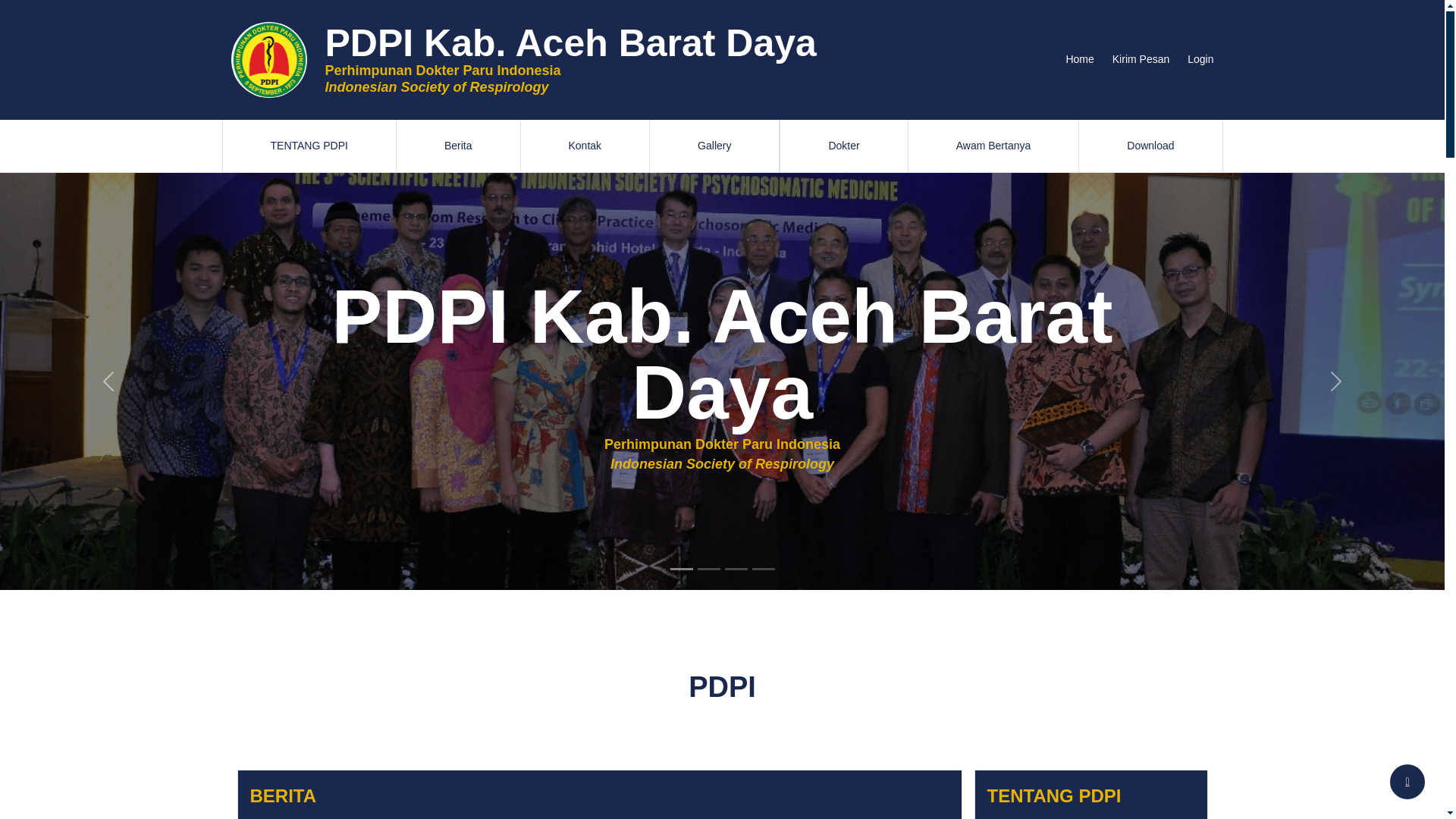 website screenshot of https://pdpikabacehbaratdaya.org/