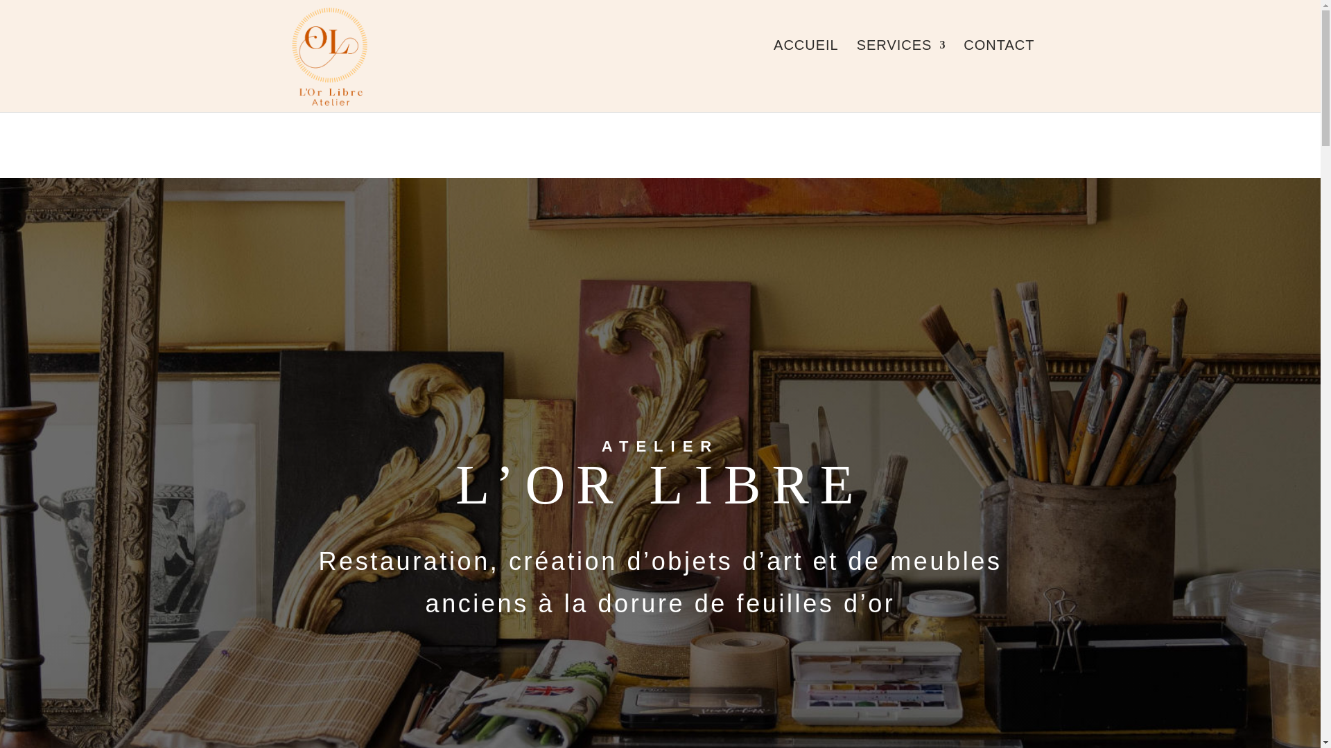 website screenshot of https://atelierlorlibre.fr/