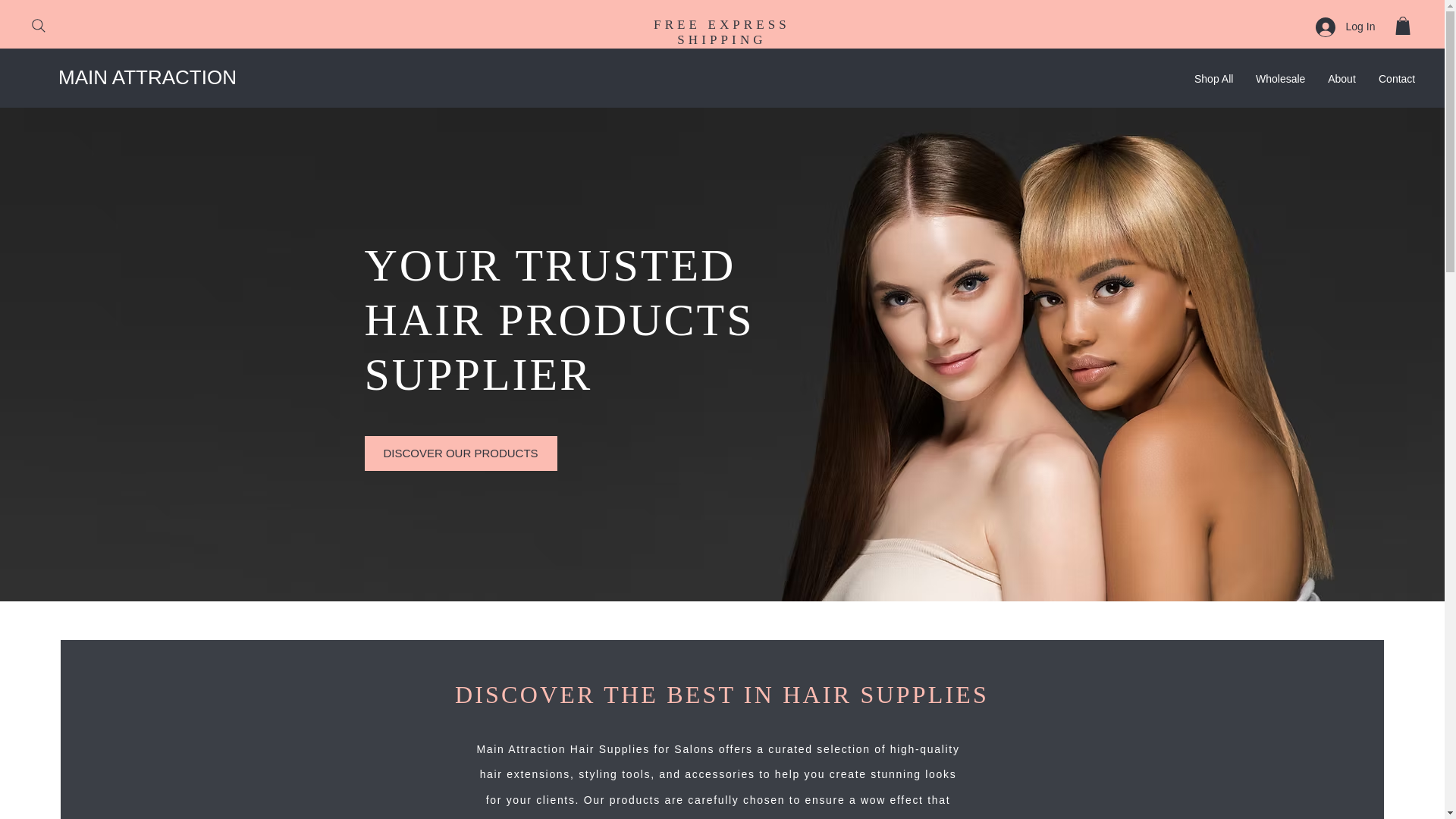website screenshot of https://mainattractionshop.com/