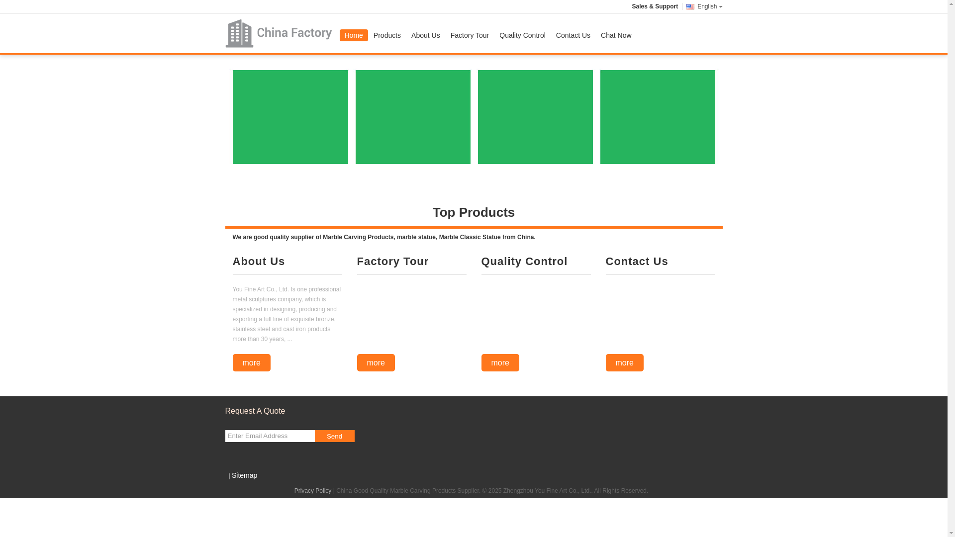 website screenshot of https://marblecarvingproducts.com/