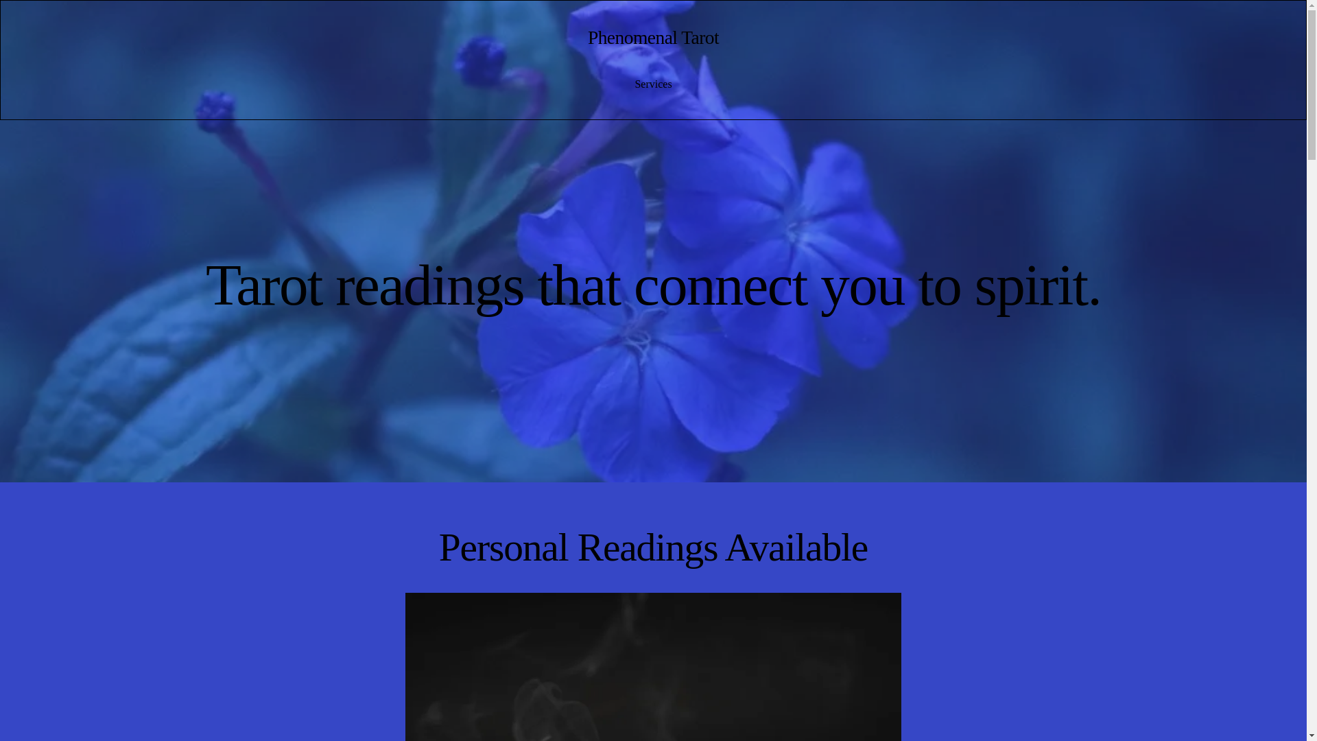 website screenshot of https://phenomenaltarot.com/