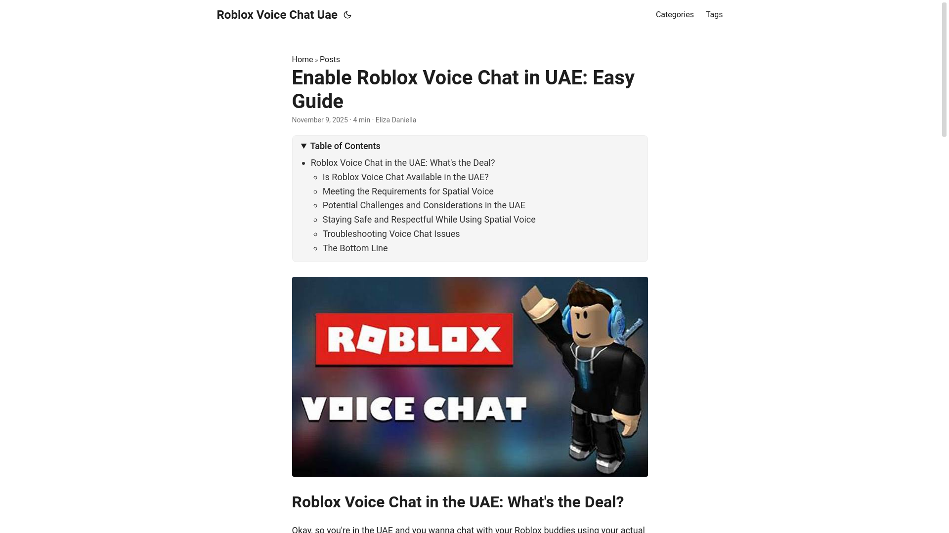 website screenshot of https://roblox-voice-chat-uae.pages.dev/