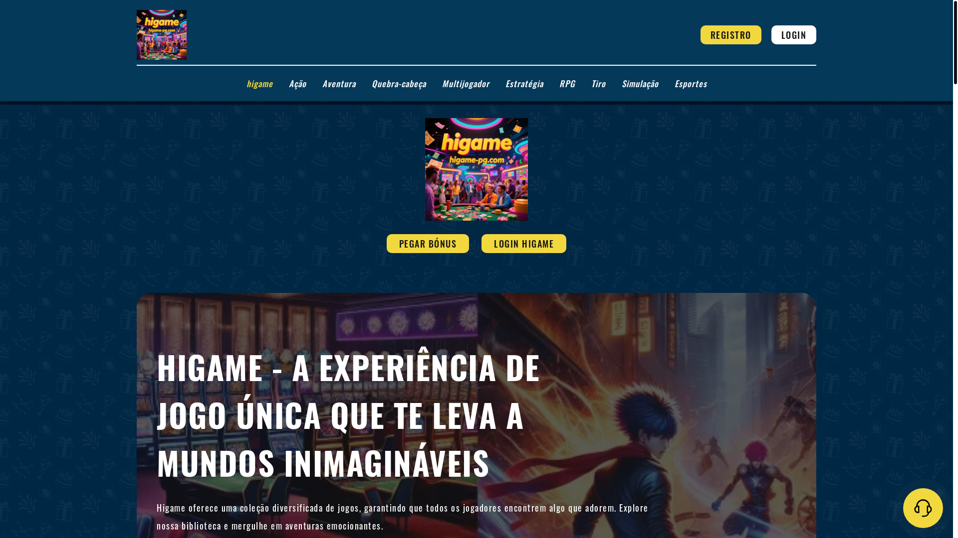 website screenshot of https://higame-pg.com/