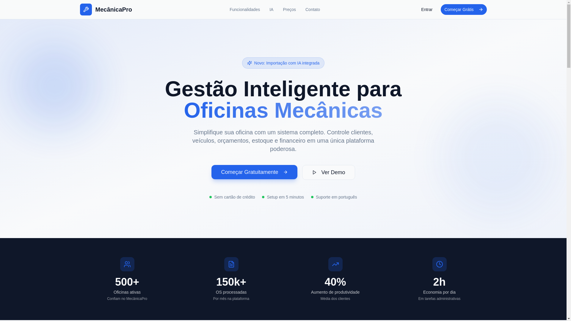 website screenshot of https://mecanicapro.com.br/