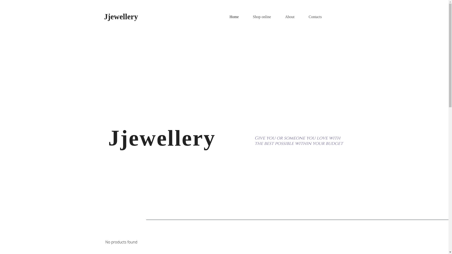 website screenshot of https://jjewellery329.com/