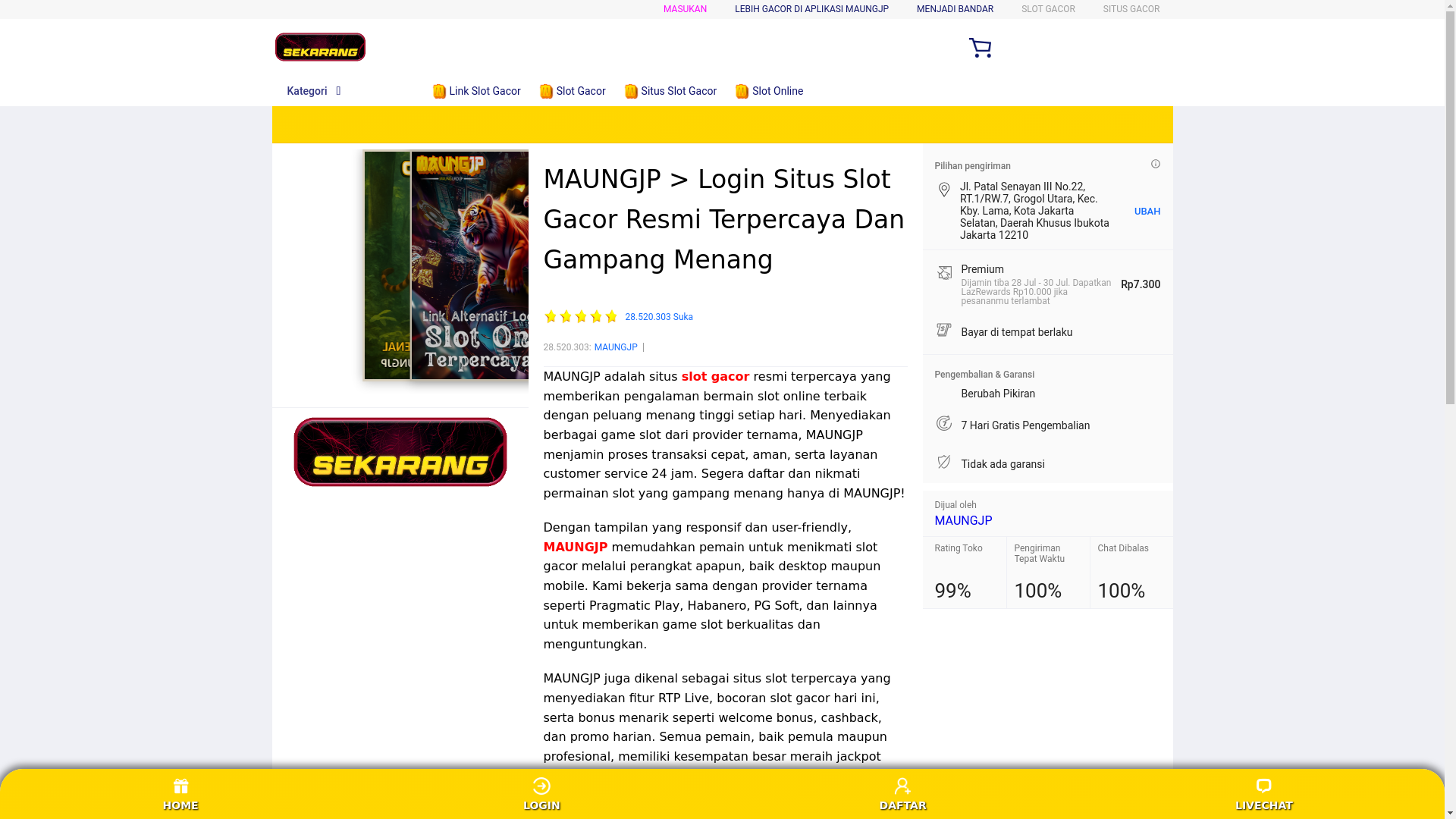 website screenshot of https://maungjackpot.pages.dev/