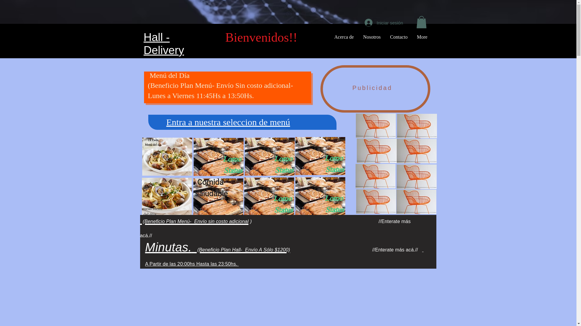 website screenshot of https://hall-delivery.com/
