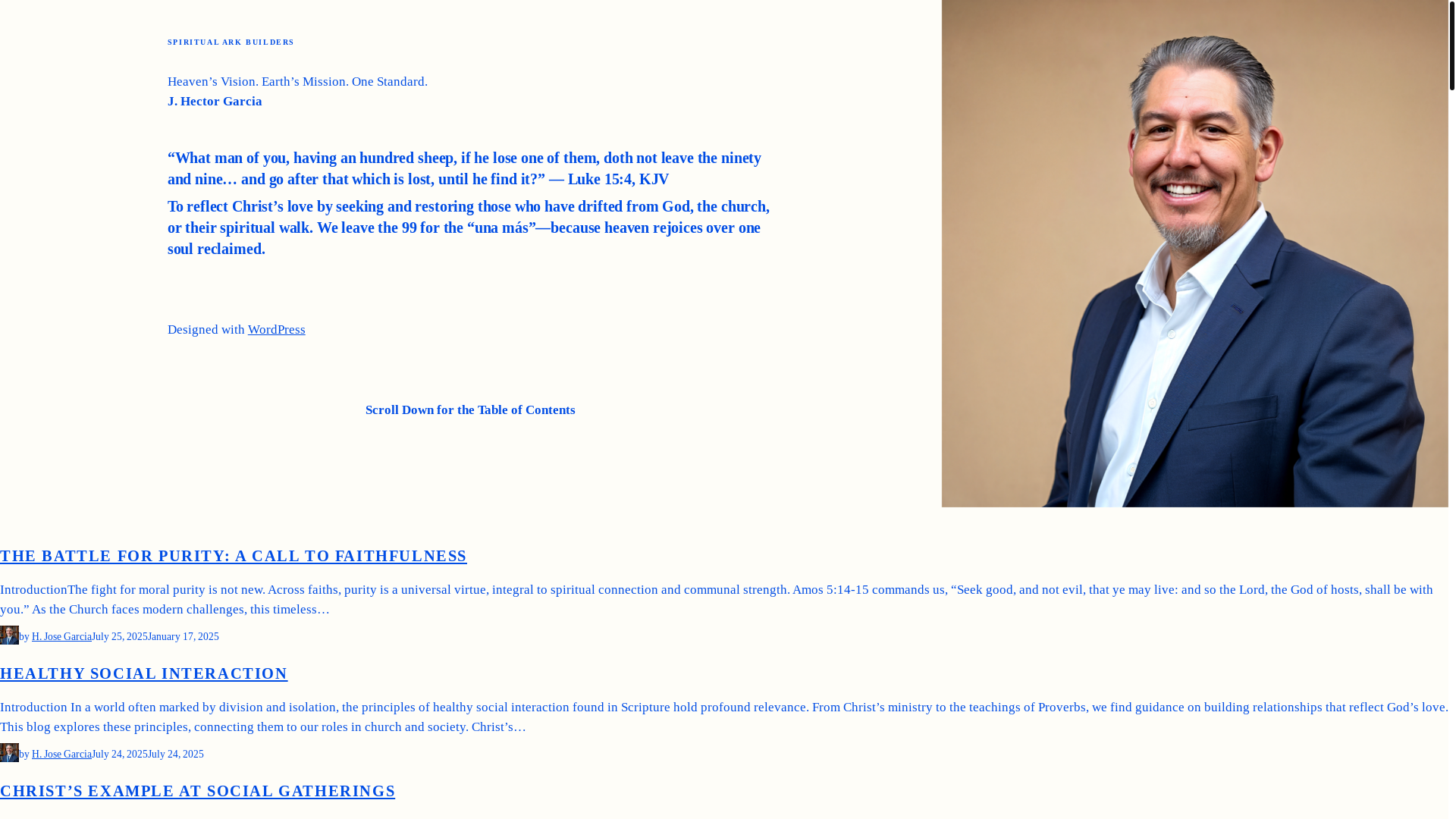 website screenshot of https://faithfundamentalsspanish.blog/