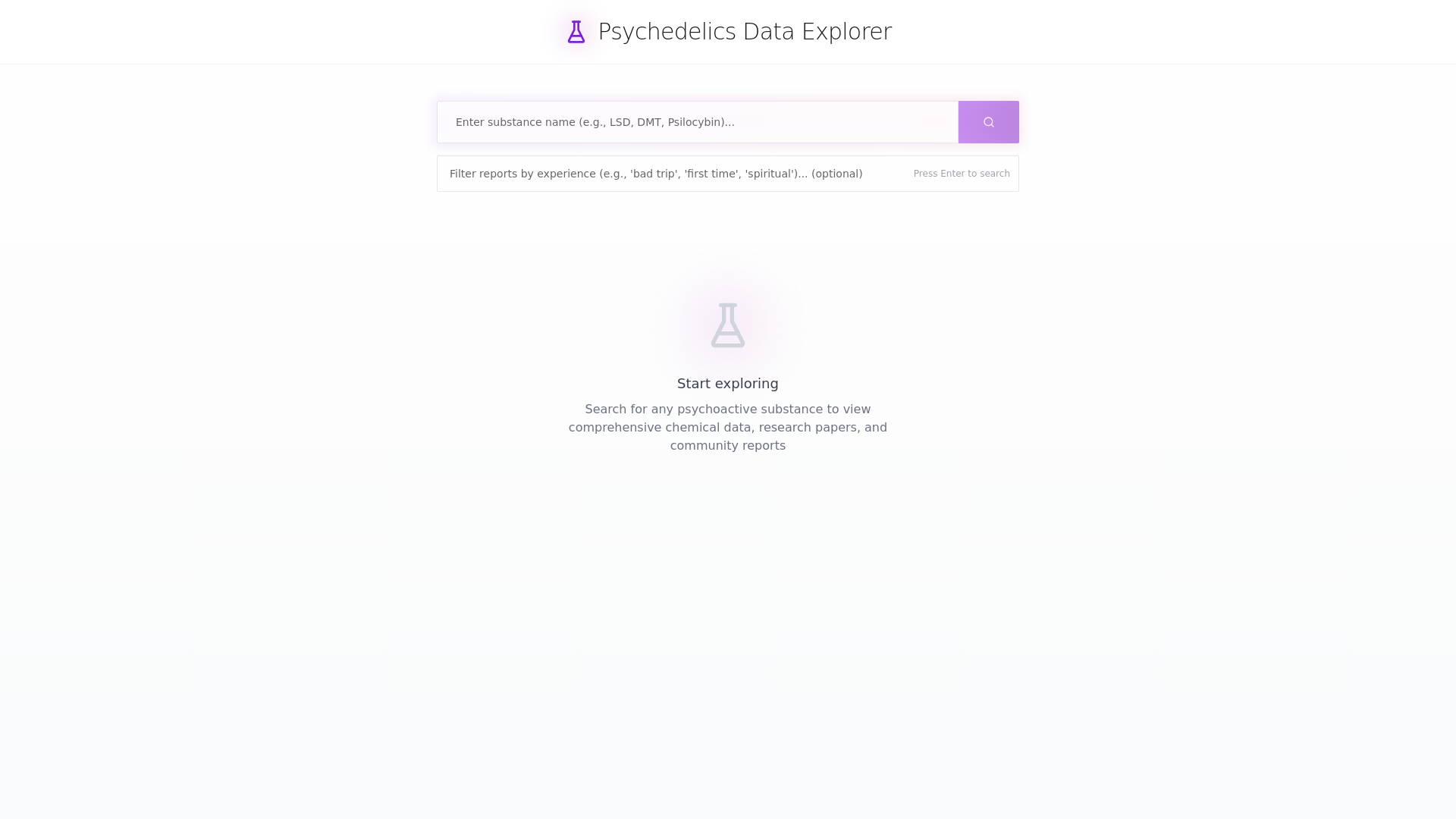 website screenshot of https://psychedelia.science/