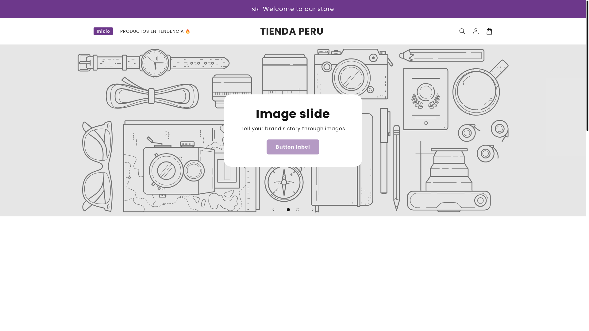 website screenshot of https://bluemarketperu.shop/
