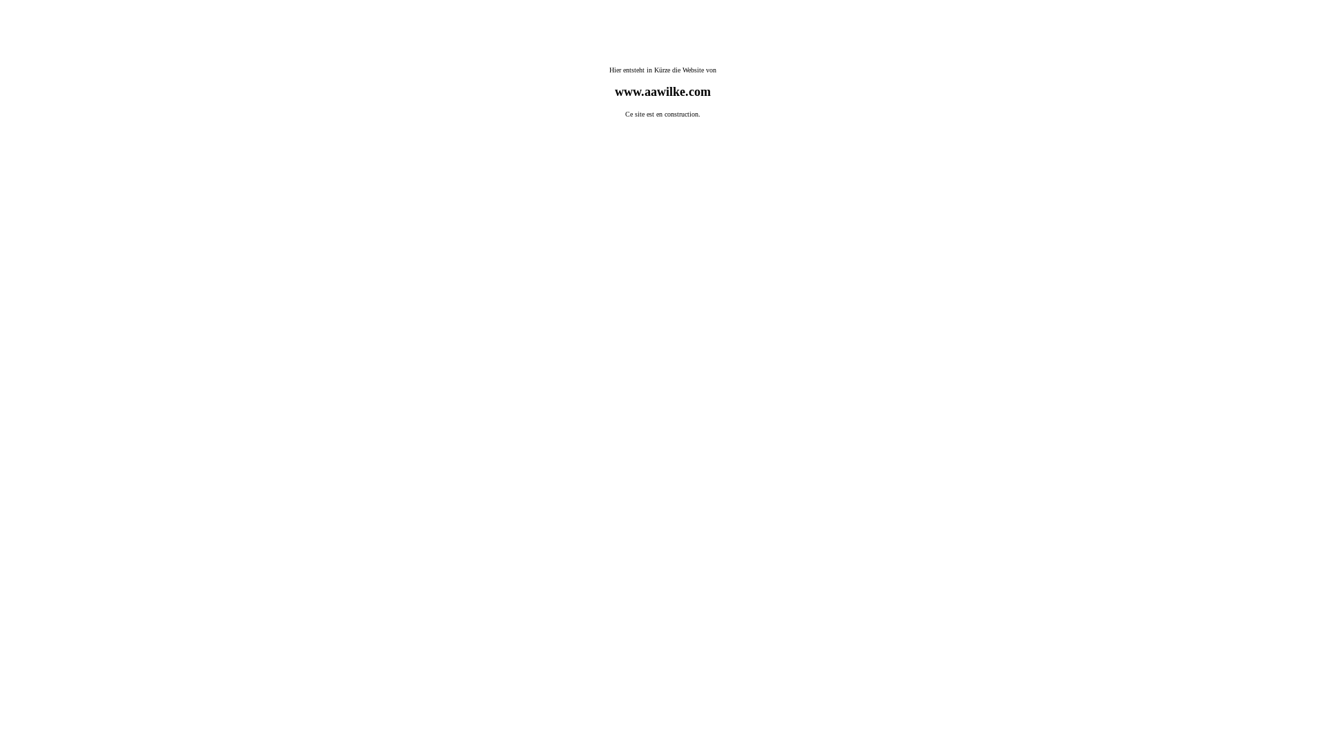 website screenshot of https://aawilke.com/