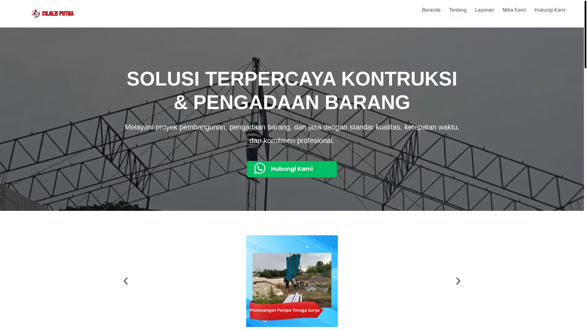 website screenshot of https://cvalziputra.com/