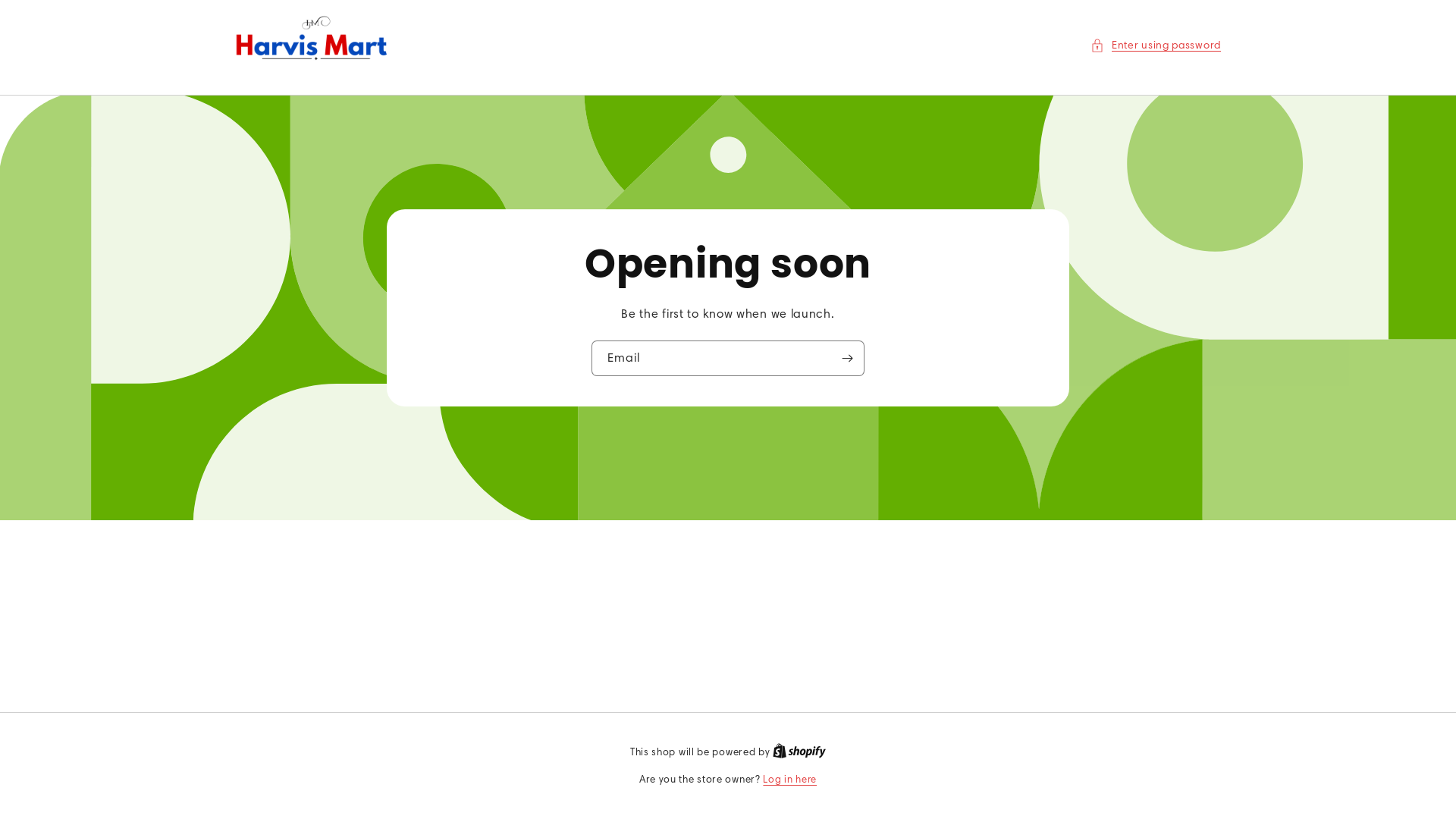 website screenshot of https://harvisgifts.com/