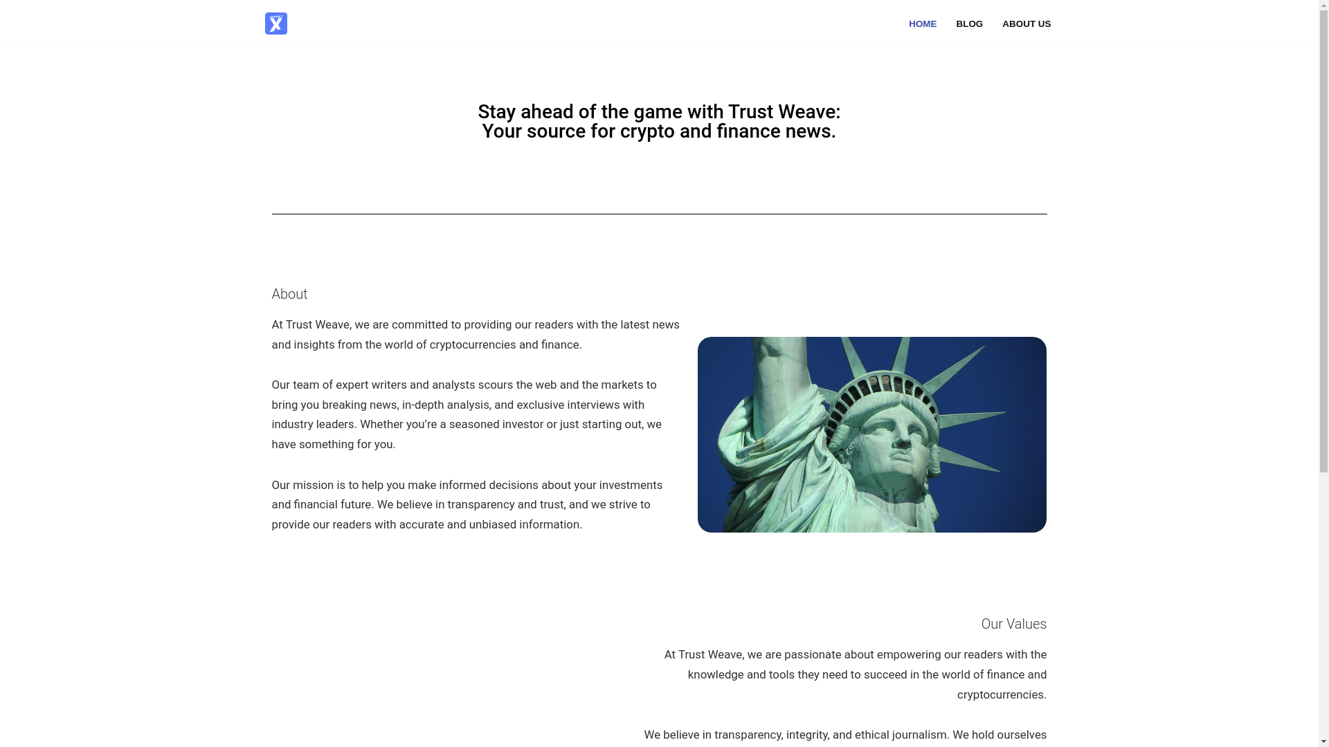 website screenshot of https://trust-knit.com/