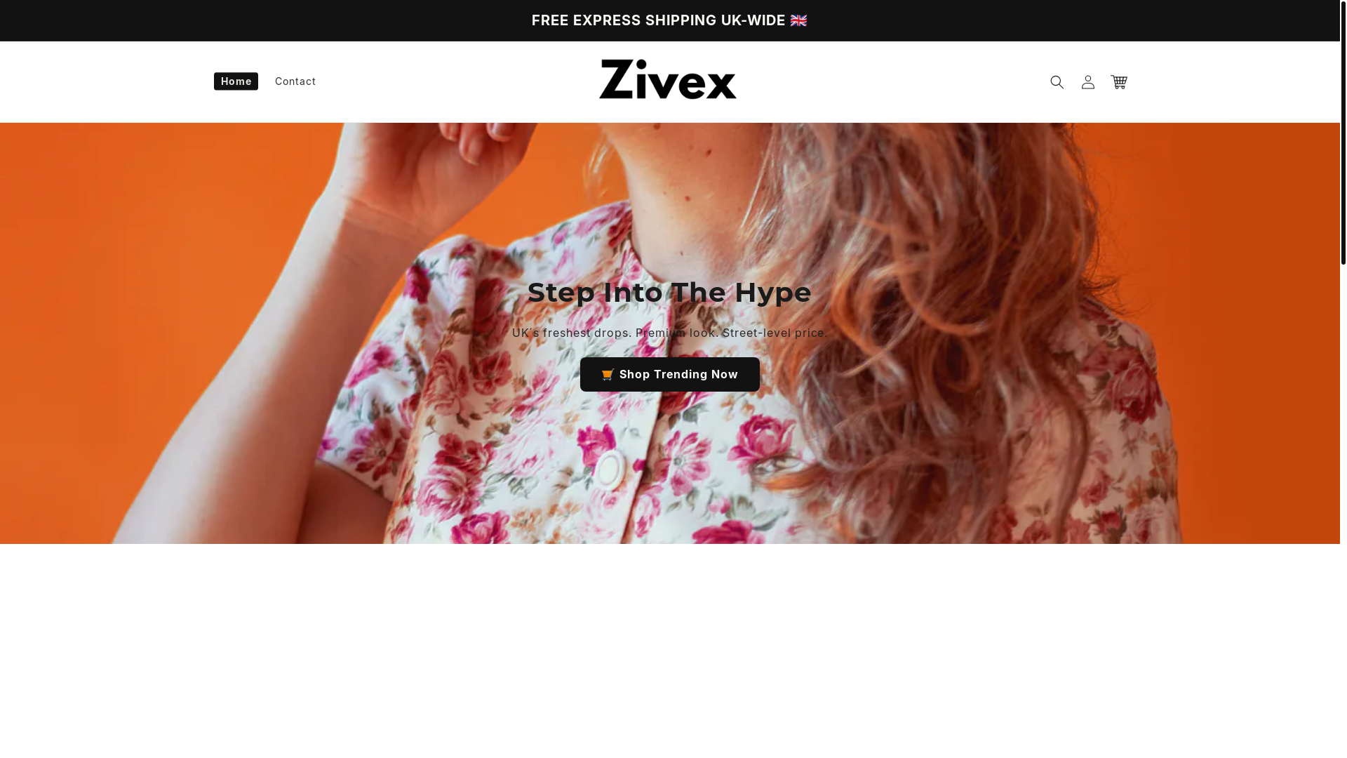 website screenshot of https://zivexonline.com/