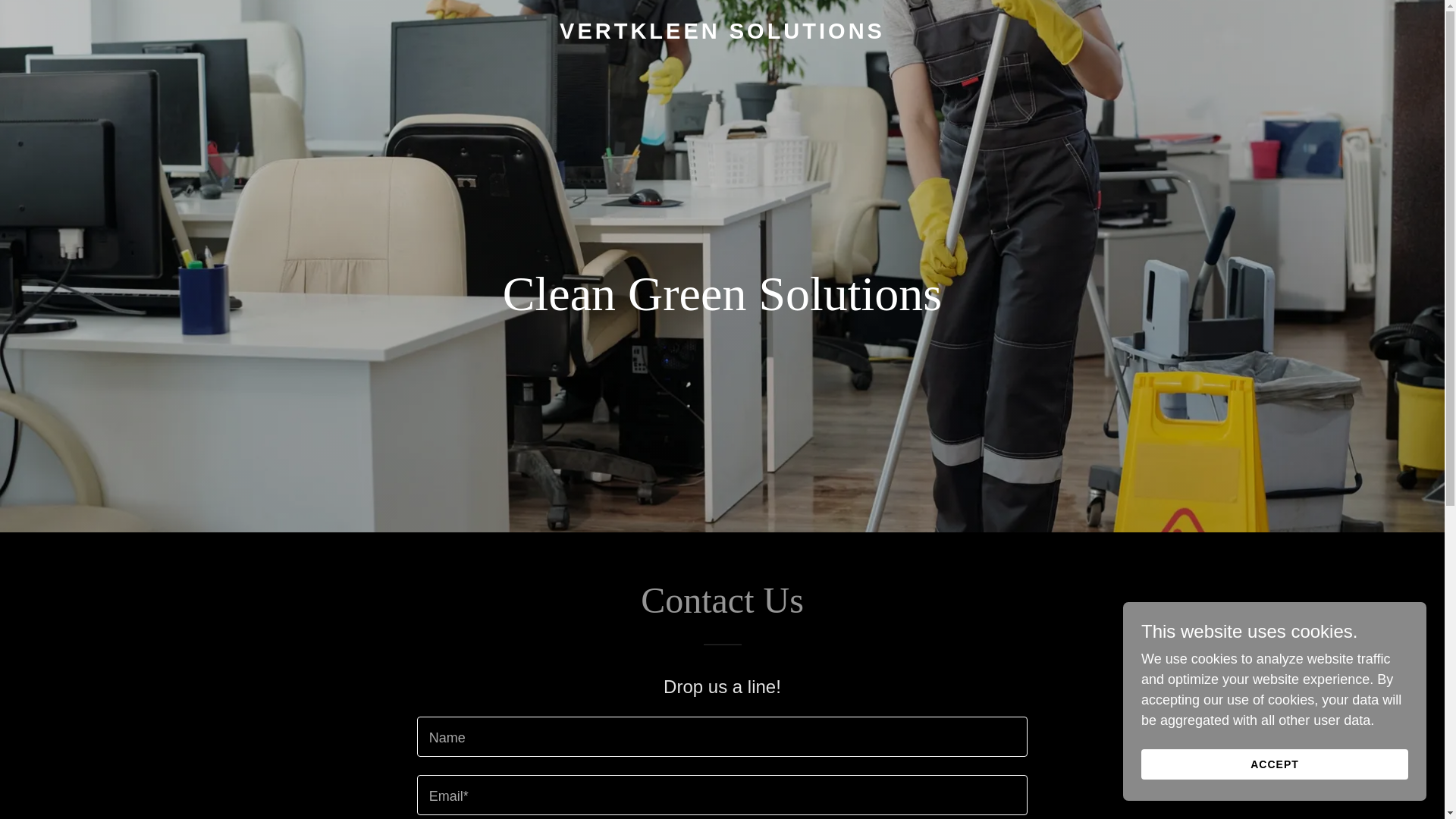 website screenshot of https://vertkleensolutions.com/