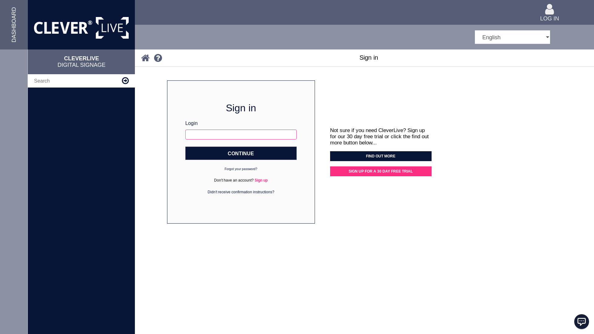 website screenshot of https://www.cleverlive.com/