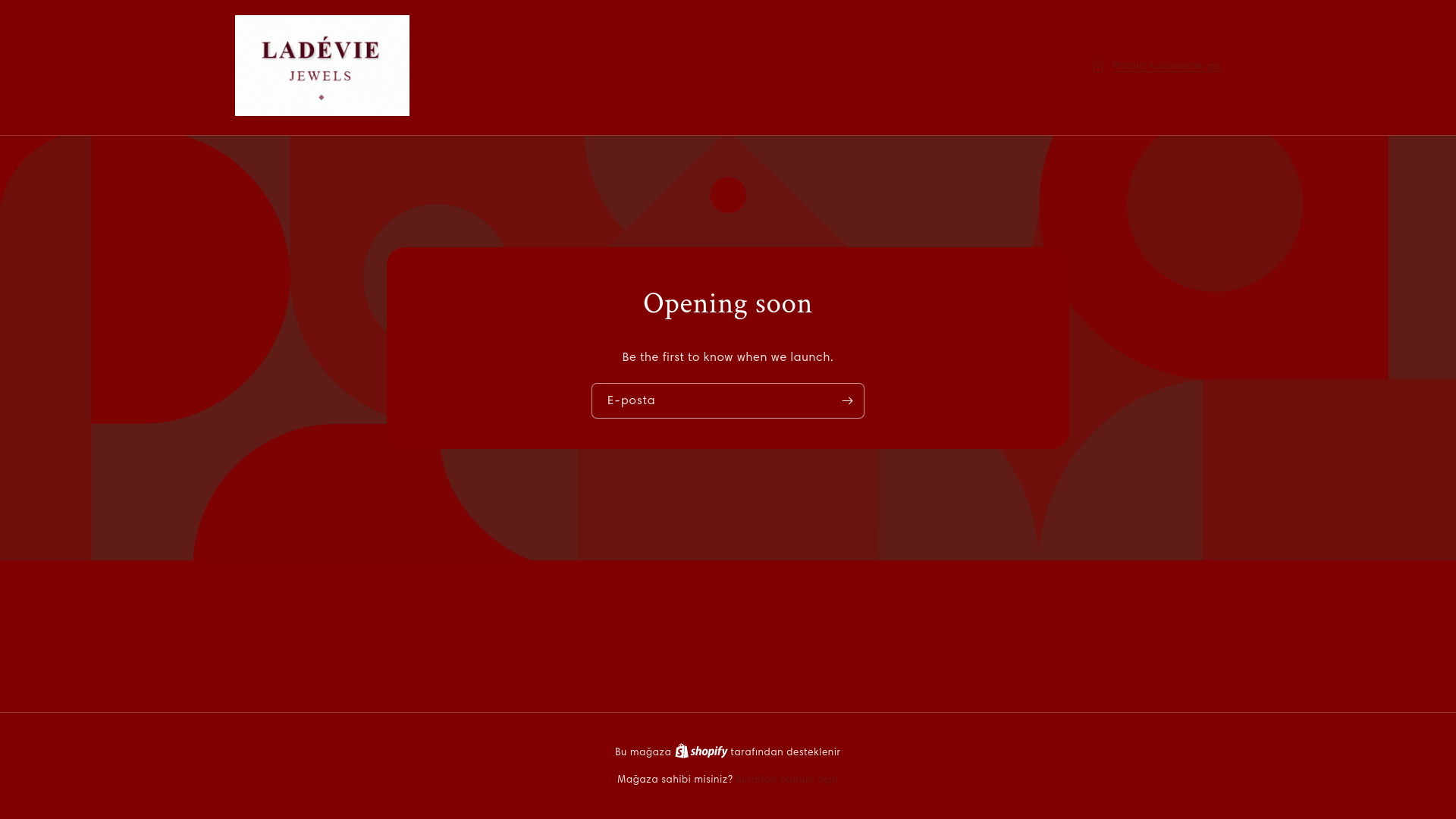 website screenshot of https://ladeviejewels.com/