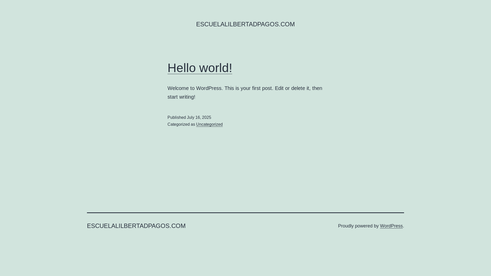 website screenshot of https://escuelalilbertadpagos.com/
