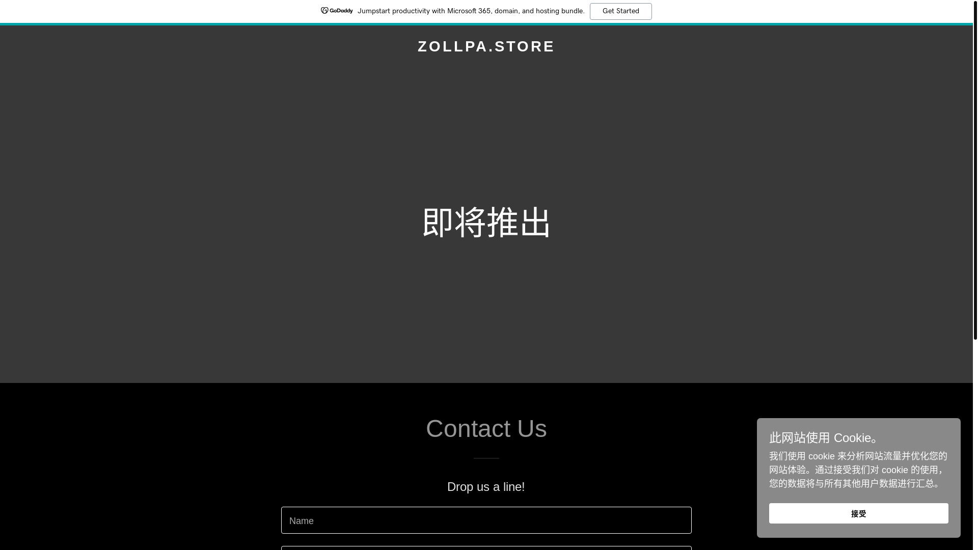 website screenshot of https://zollpa.store/