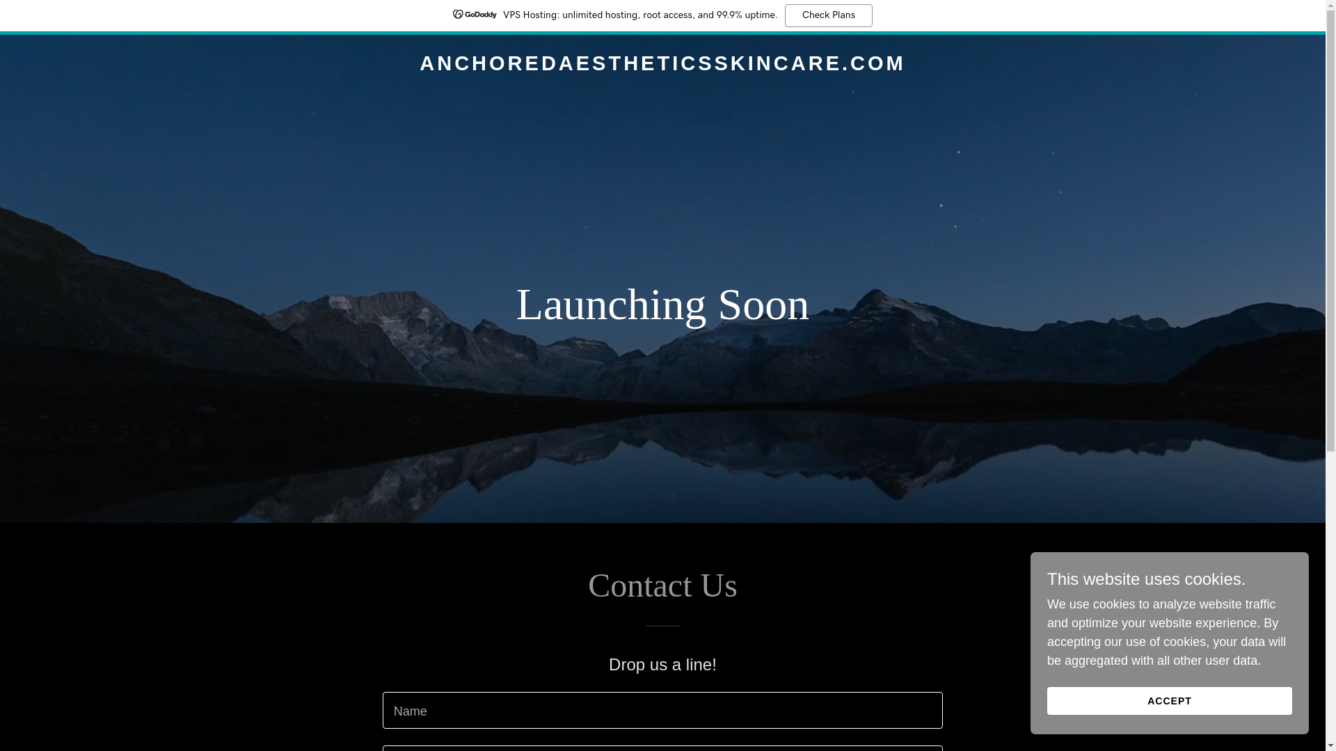 website screenshot of https://anchoredaestheticsskincare.com/