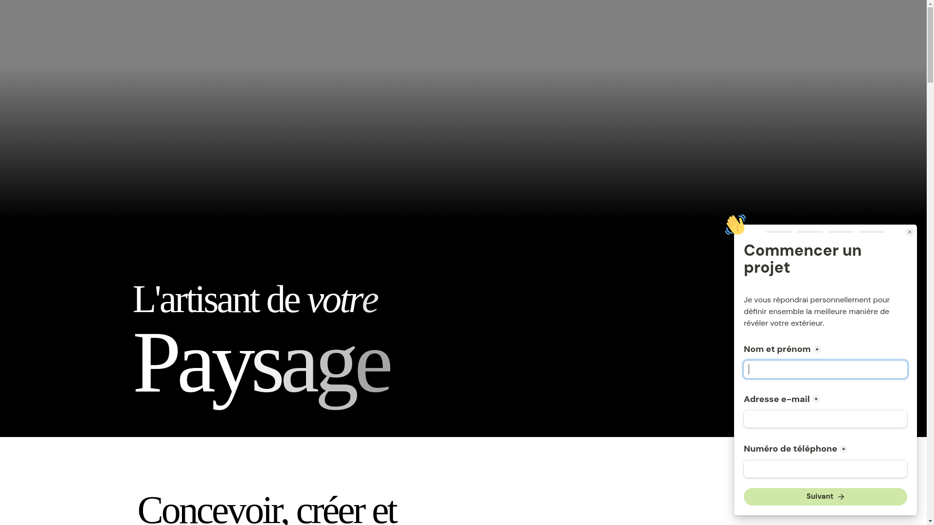 website screenshot of https://francoisaudiger-paysagiste.fr/