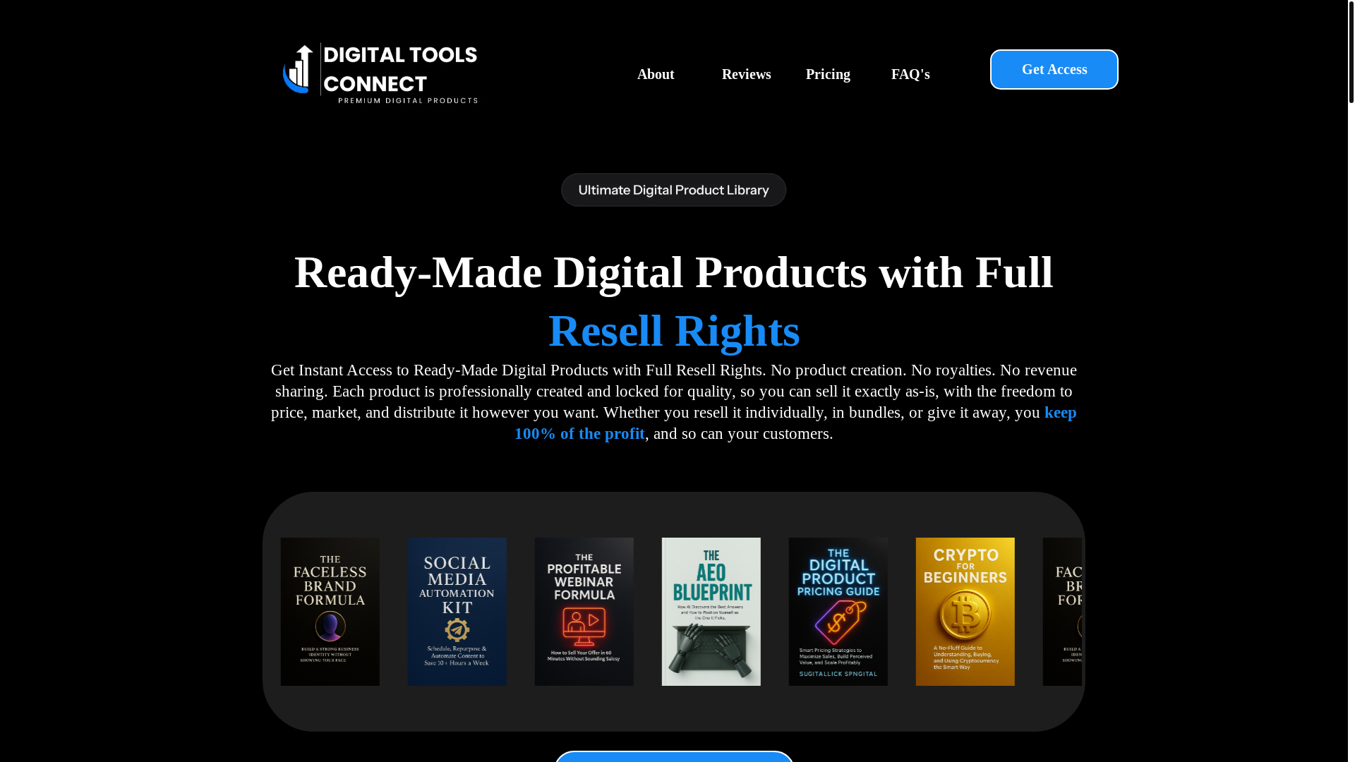website screenshot of https://digitaltoolsconnect.com/